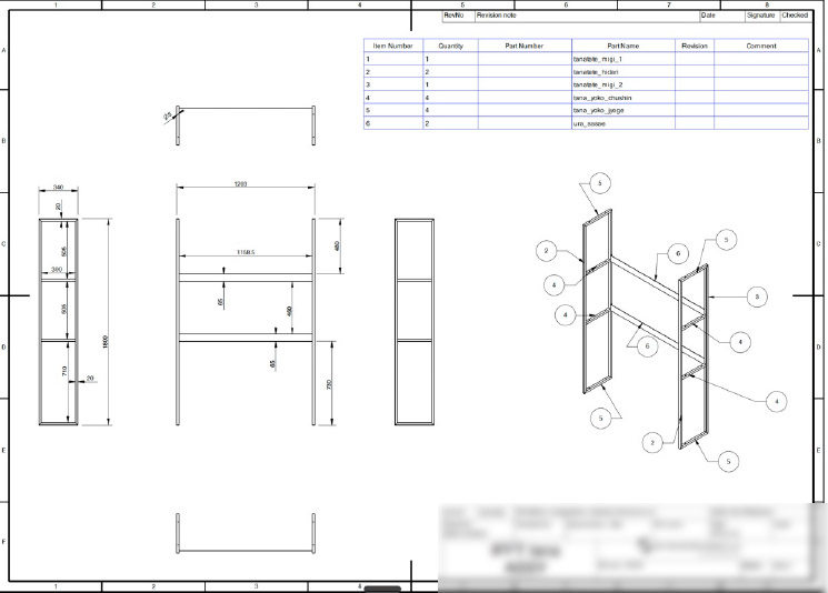 ラグジュアリー棚設計図